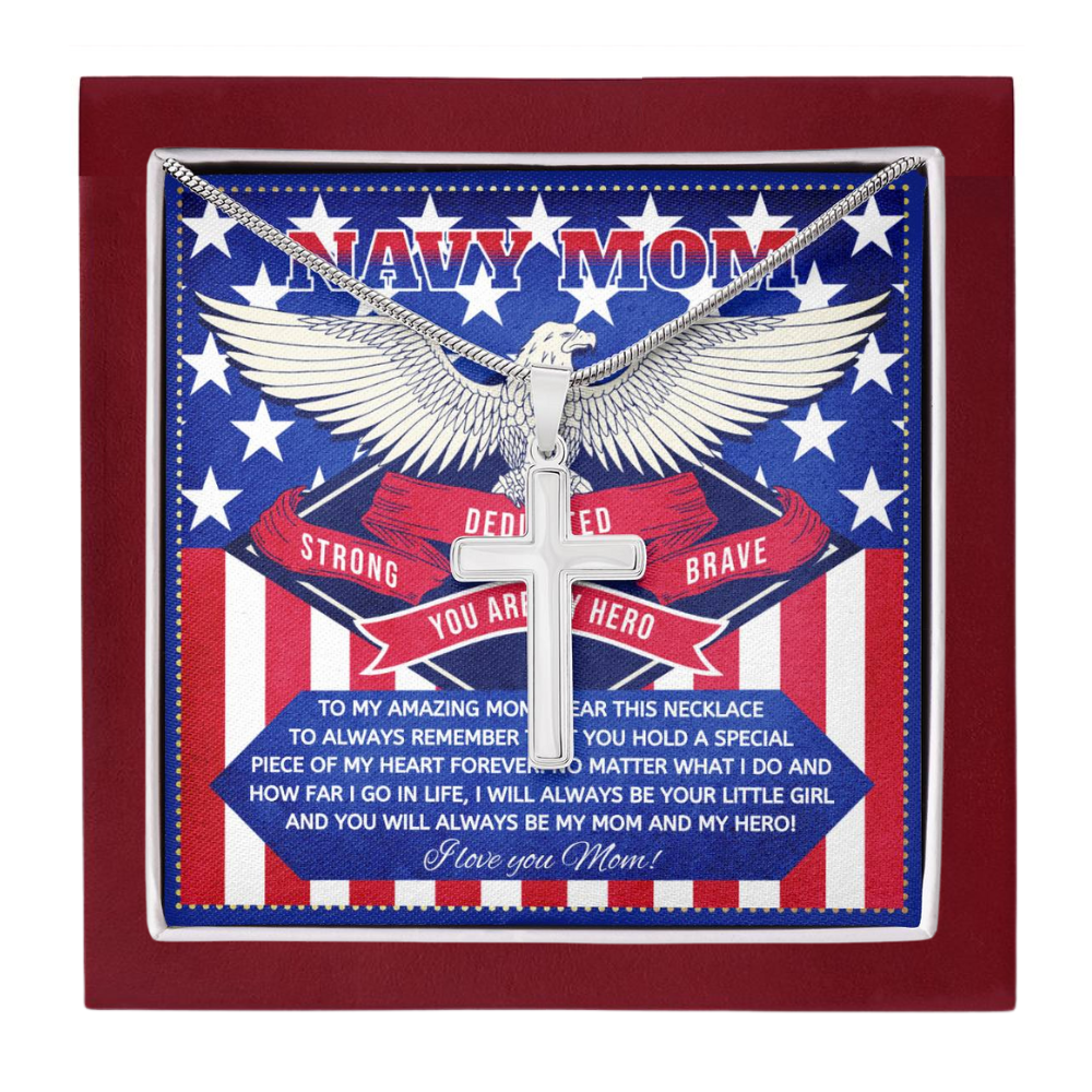 JGF Jewelry Gifts for Family Military Mom Gifts Navy Wife From Son and Daughter