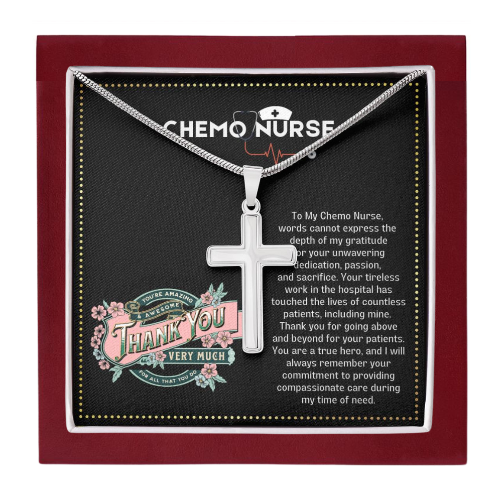 JGF Jewelry Gifts for Family Thank You My Chemo Nurse