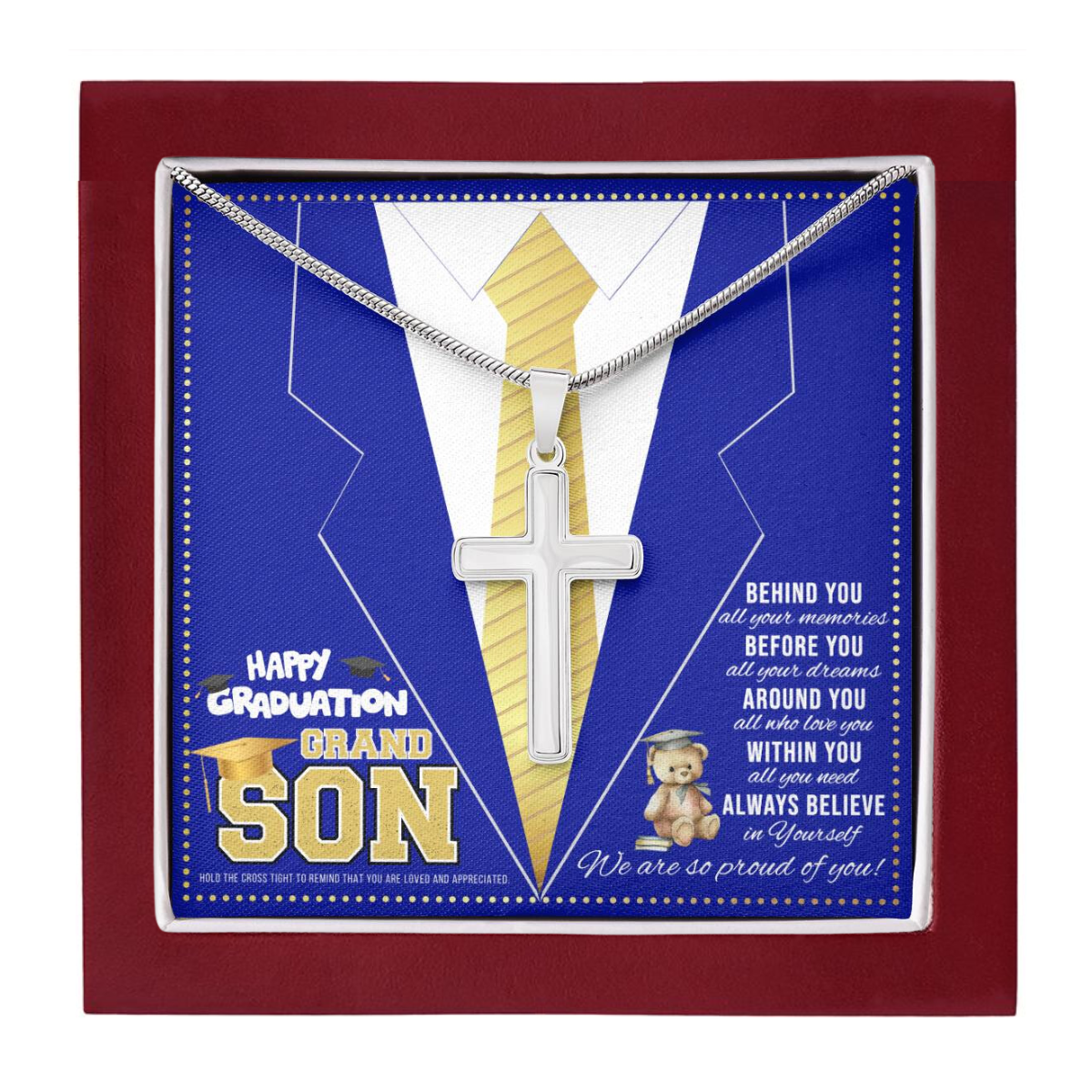 JGF Jewelry Gifts for Family Kindergarten Preschool Graduation Card Grandson