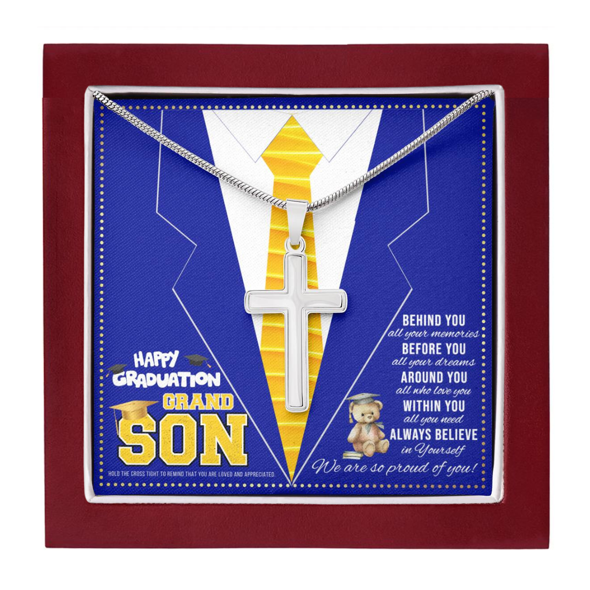 JGF Jewelry Gifts for Family 8th Grade Graduation Gift Grandson