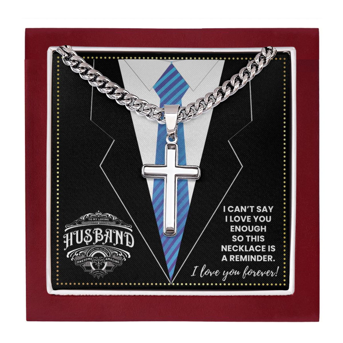 JGF Jewelry Gifts for Family 1st Anniversary Card For I Love My Husband