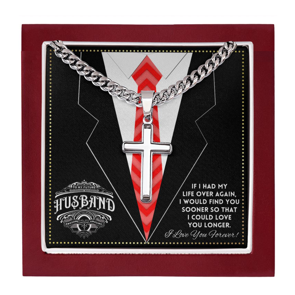 JGF Jewelry Gifts for Family To My Dear Future Husband Necklace