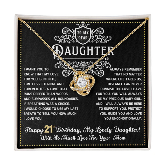 JGF Jewelry Gifts for Family 21 Year Old Daughter Birthday Card From Mom