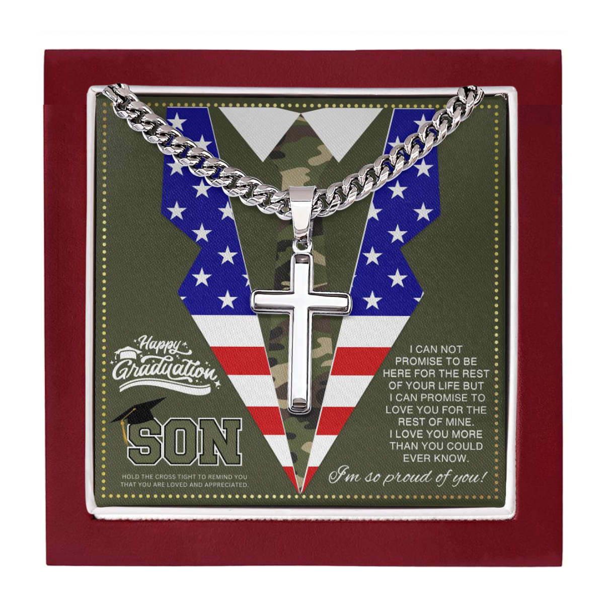 JGF Jewelry Gifts for Family Military Son Gifts
