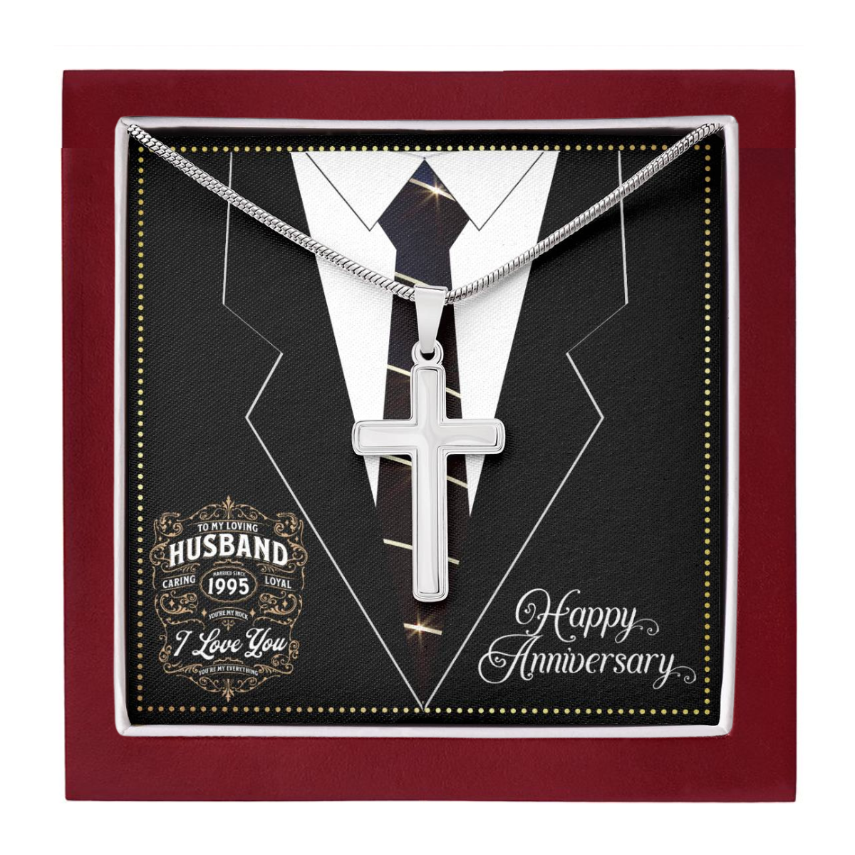 JGF Jewelry Gifts for Family We Still Do Together Since 1995 I Love You My Husband Anniversary Card