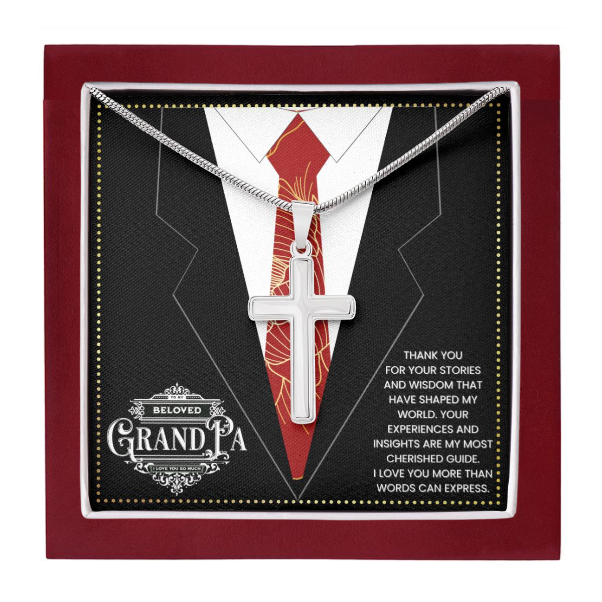JGF Jewelry Gifts for Family I Love My Grandpa 1 Year Gifts For Grandpa Who Has Everything