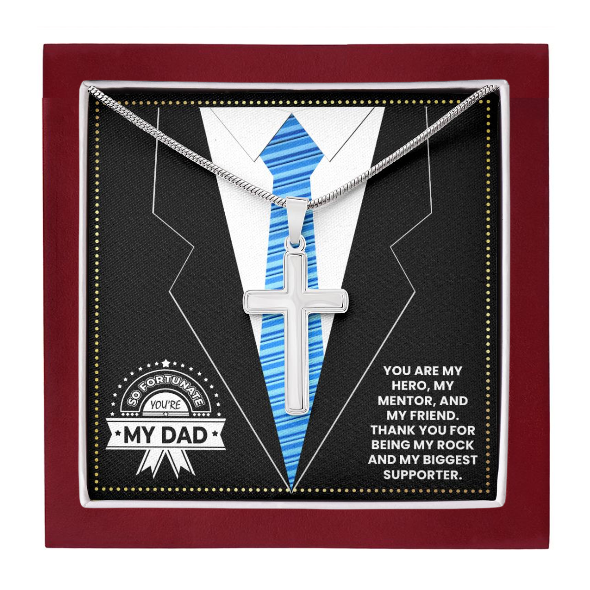 JGF Jewelry Gifts for Family New Daddy Gifts For Men Baby Girl