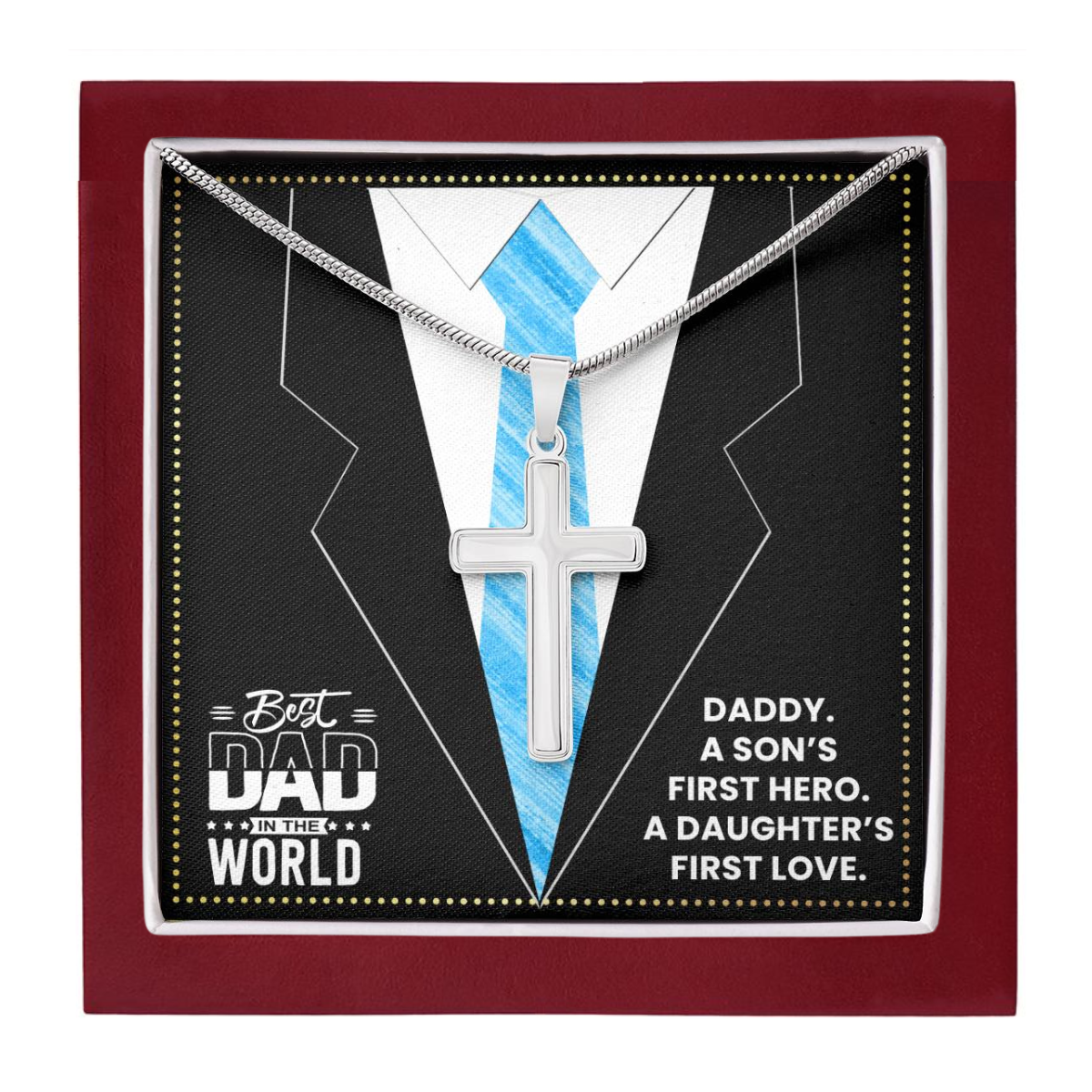JGF Jewelry Gifts for Family I Love My Dad Gifts From Daughter And Son