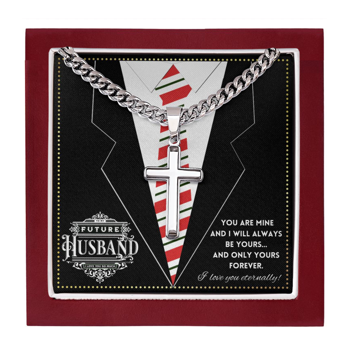 JGF Jewelry Gifts for Family Cross Necklace Jewelry For My Future Husband