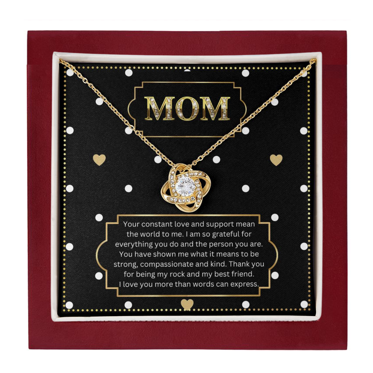 JGF Jewelry Gifts for Family Gifts For Mom Who Has Everything Love Knot Necklace