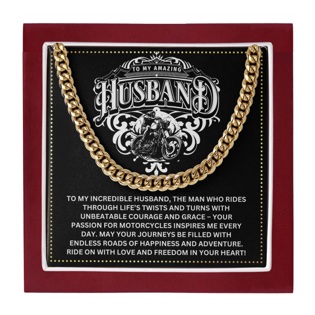 JGF Jewelry Gifts for Family Motorbike Husband Gifts 40 Years Old Birthday