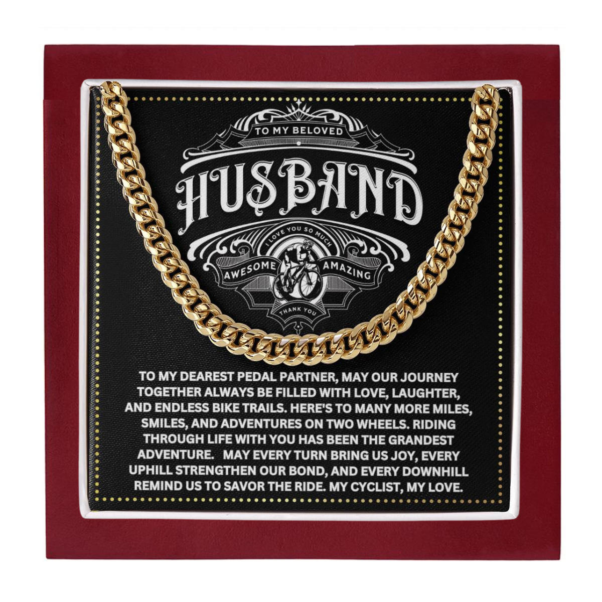 JGF Jewelry Gifts for Family Bicycle Husband Gifts 50th Birthday For Men