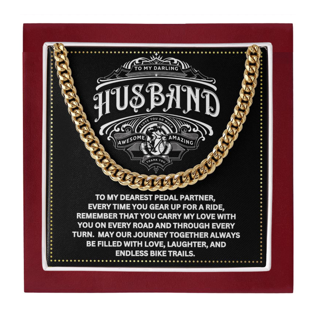 JGF Jewelry Gifts for Family Bicycle Husband Gifts 50th Birthday For Him