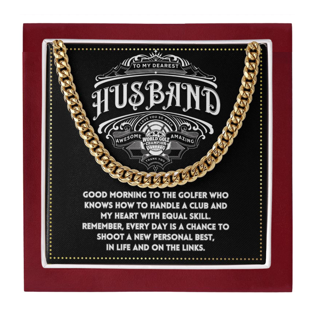 JGF Jewelry Gifts for Family Golfer Husband Gifts 50 Year Old Birthday