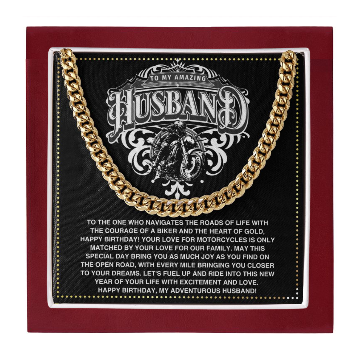 JGF Jewelry Gifts for Family Motorbike Husband Gifts 50 Years Old For Him