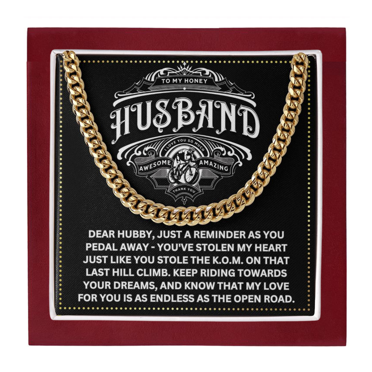 JGF Jewelry Gifts for Family Bicycle Husband Gifts 50th Birthday For Him