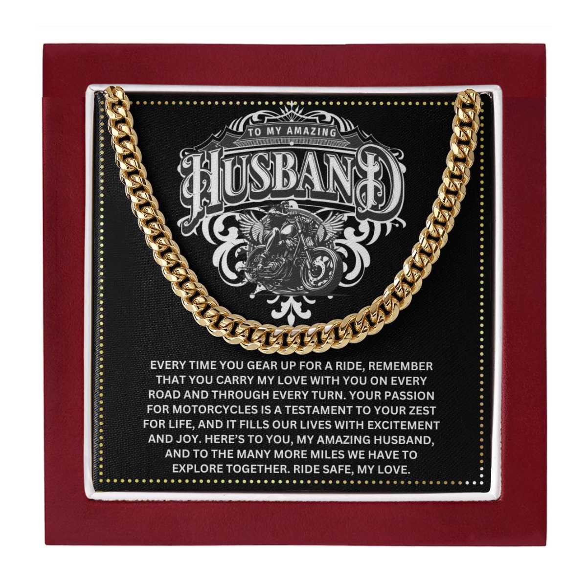 JGF Jewelry Gifts for Family Motorcycle Husband Gifts 40 Year Old Gifts For Men