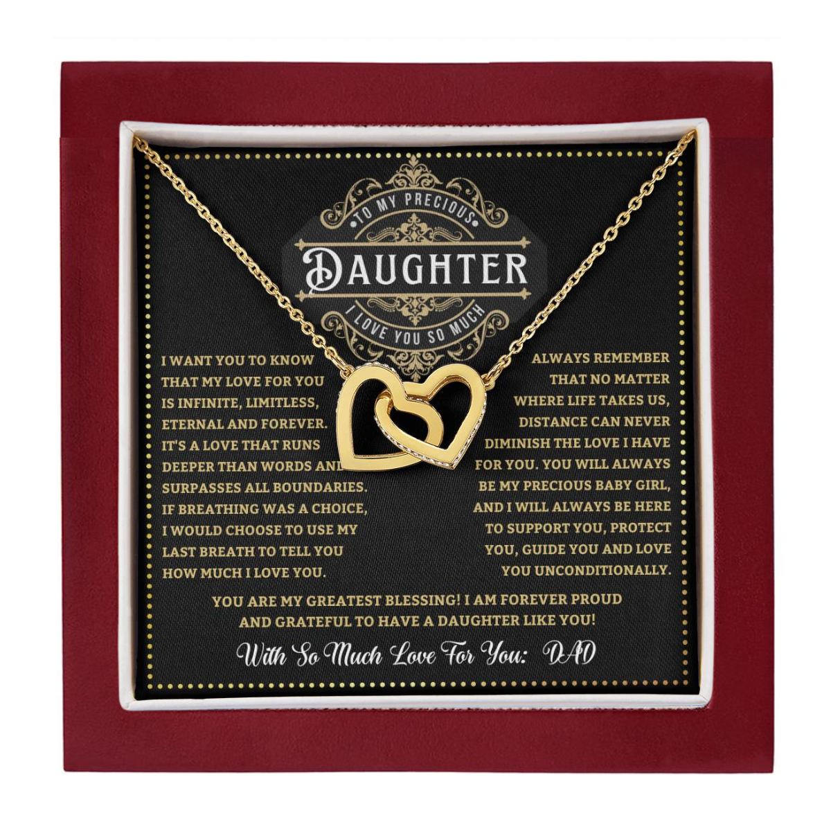 JGF Jewelry Gifts for Family Happy 21st Birthday Gifts Necklace For Daughter From Dad