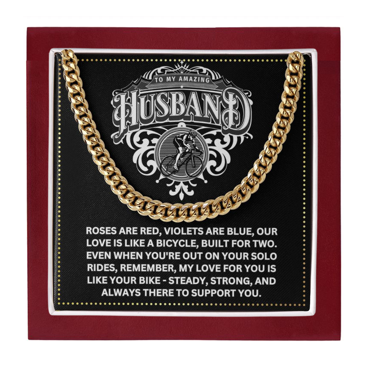 JGF Jewelry Gifts for Family Bicycle Gifts For Husband For Him