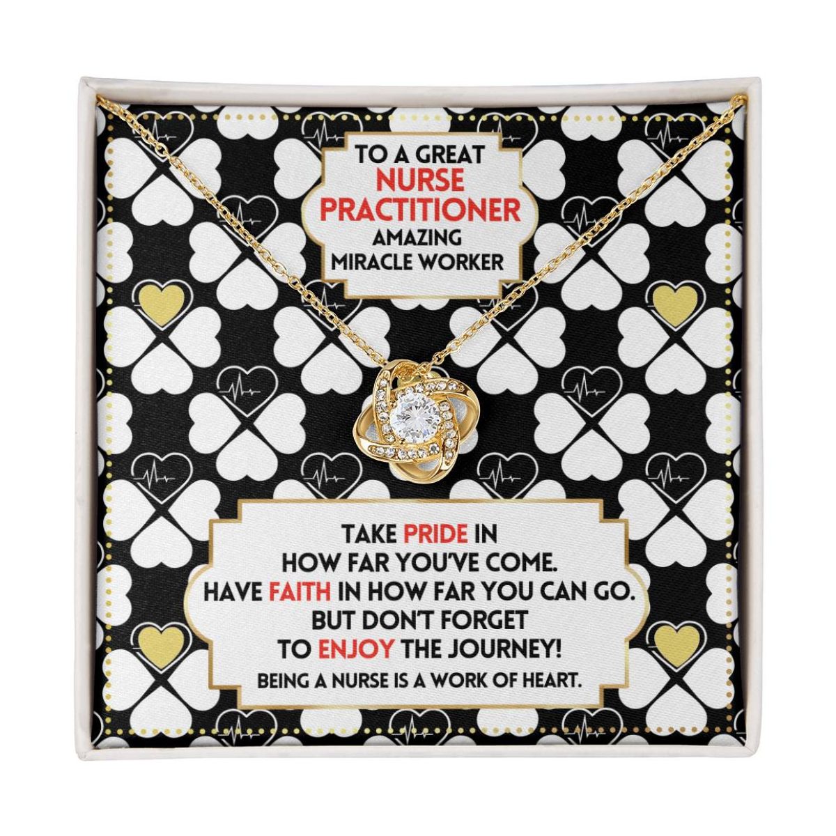 JGF Jewelry Gifts for Family Nurse Practitioner Thank You Gifts For Women