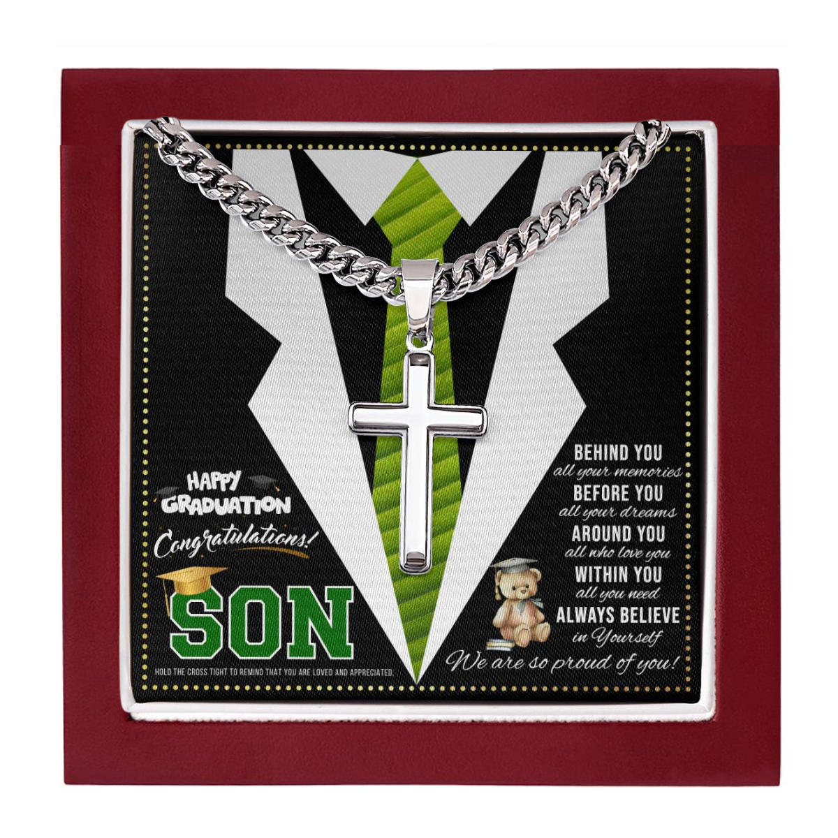 JGF Jewelry Gifts for Family Graduation Gifts For Boys Necklace