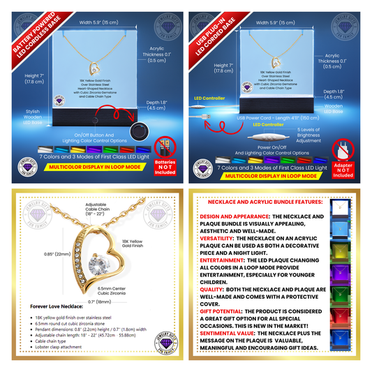 JGF Jewelry Gifts For Family To My Wife Necklace For Women Silver Stainless Steel