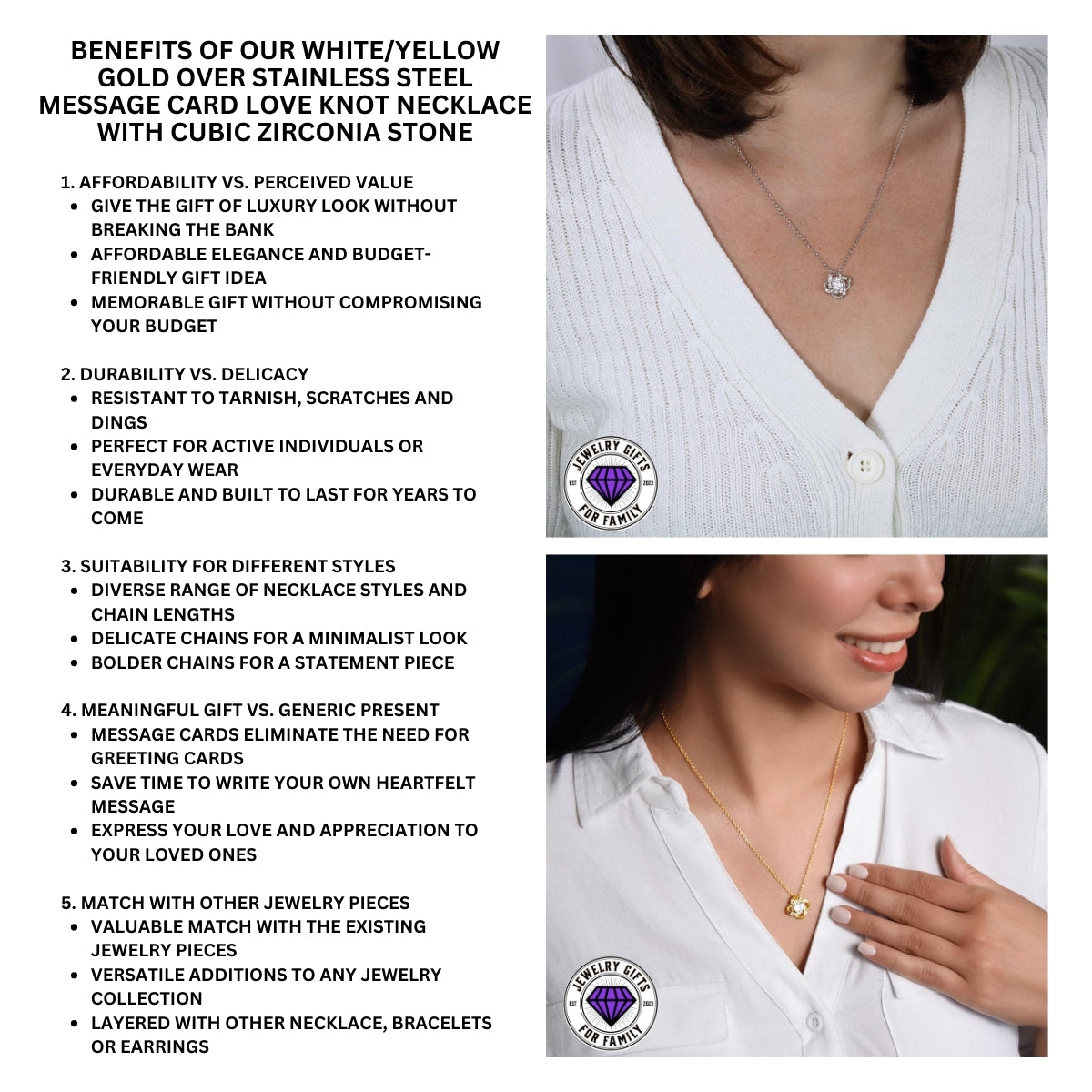 JGF Jewelry Gifts for Family Granddaughter Necklace From Grandpa Happy 15th Birthday Card Gifts For Teen Girls