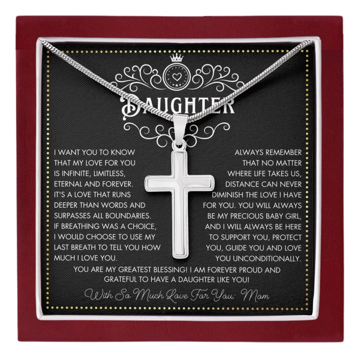 JGF Jewelry Gifts for Family Gifts For Daughter From Mom Far Away