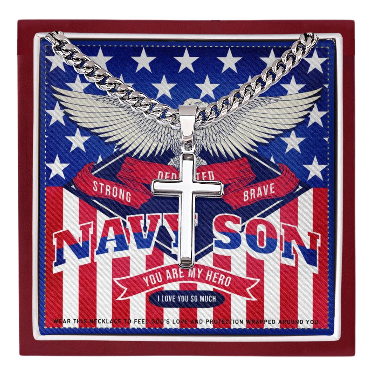 10 JGF Jewelry Gifts for Family US Navy Son Gifts For Men