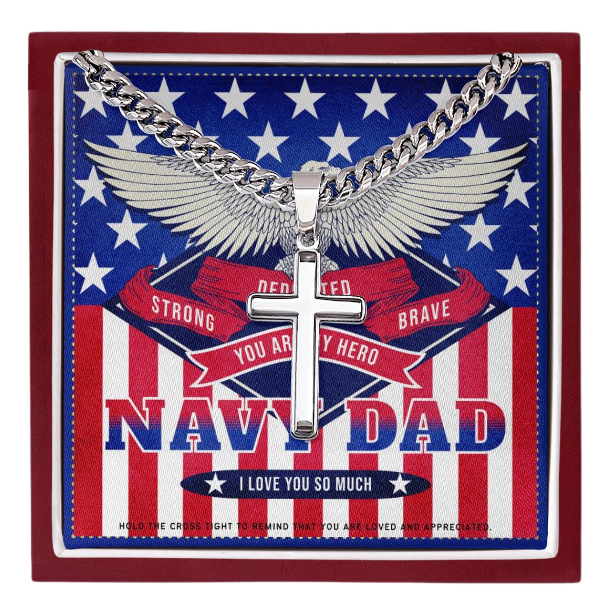 6 JGF Jewelry Gifts for Family US Navy Dad Gifts For Men