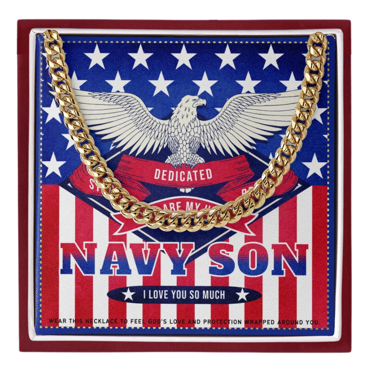 19 JGF Jewelry Gifts for Family US Navy Son Gifts For Men