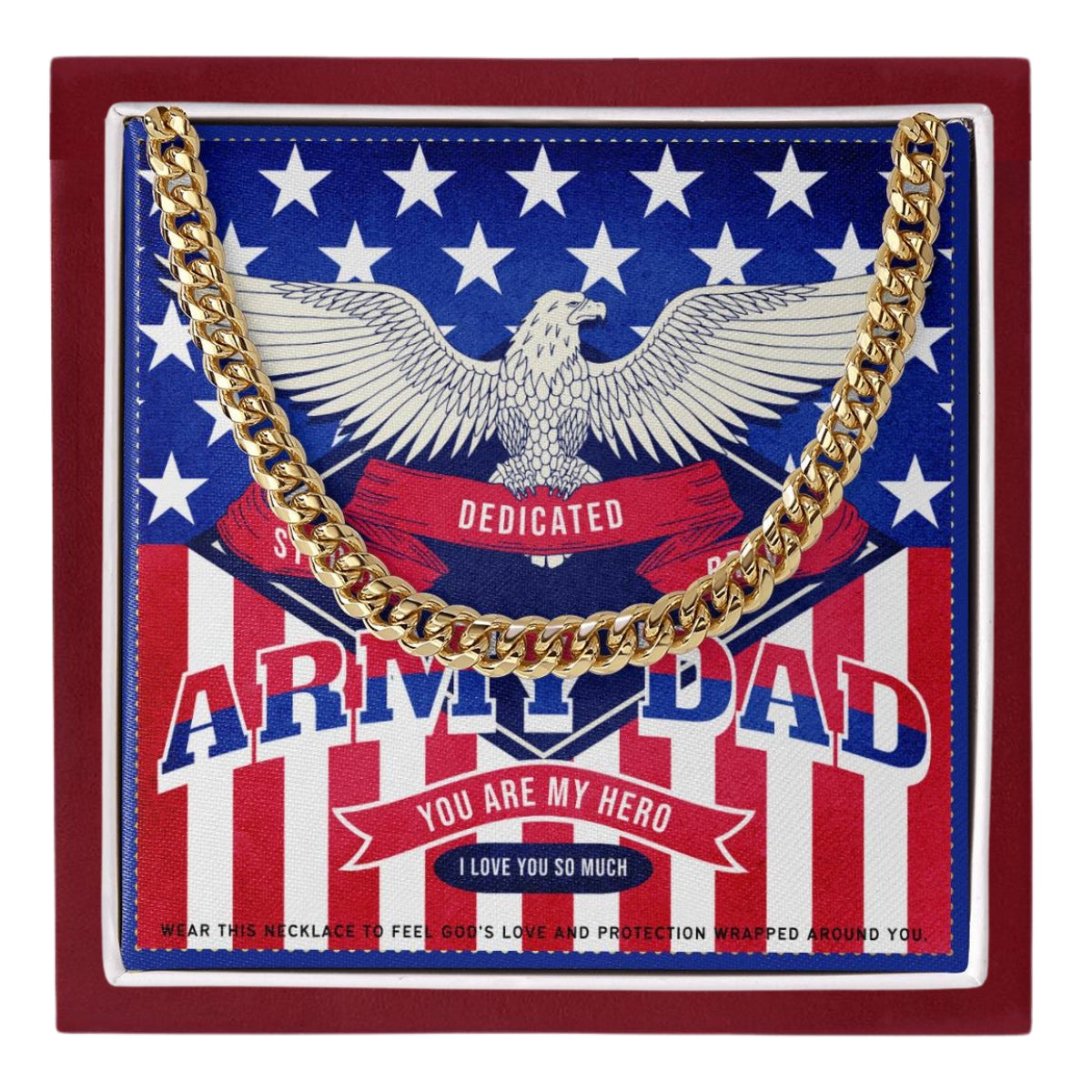 16 JGF Jewelry Gifts for Family Proud Dad Of A US Army Soldier Dad