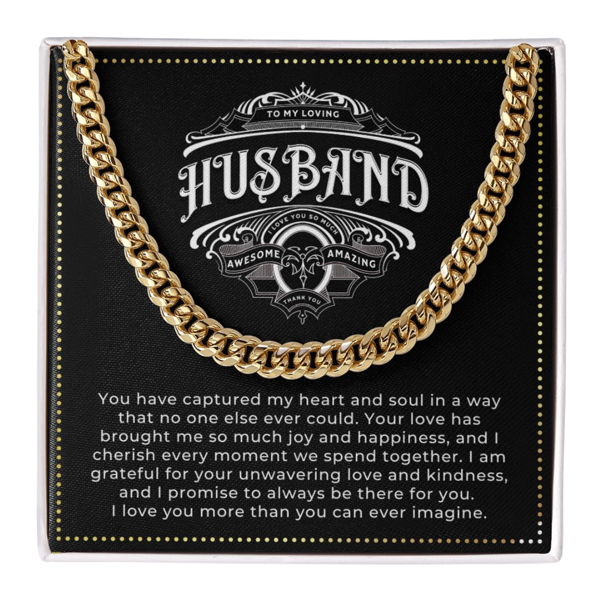 JGF Jewelry Gifts for Family | Stainless Steel Necklace For Men Cuban Link Chain