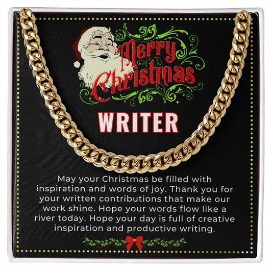 JGF Jewelry Gifts for Family | Aspiring Book Writer Author Xmas Gifts for Men for Christmas