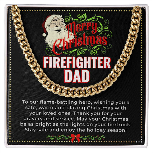 JGF Jewelry Gifts for Family | My Daddy Is A Firefighter | Xmas Gifts For Dad From Daughter And Son For Christmas