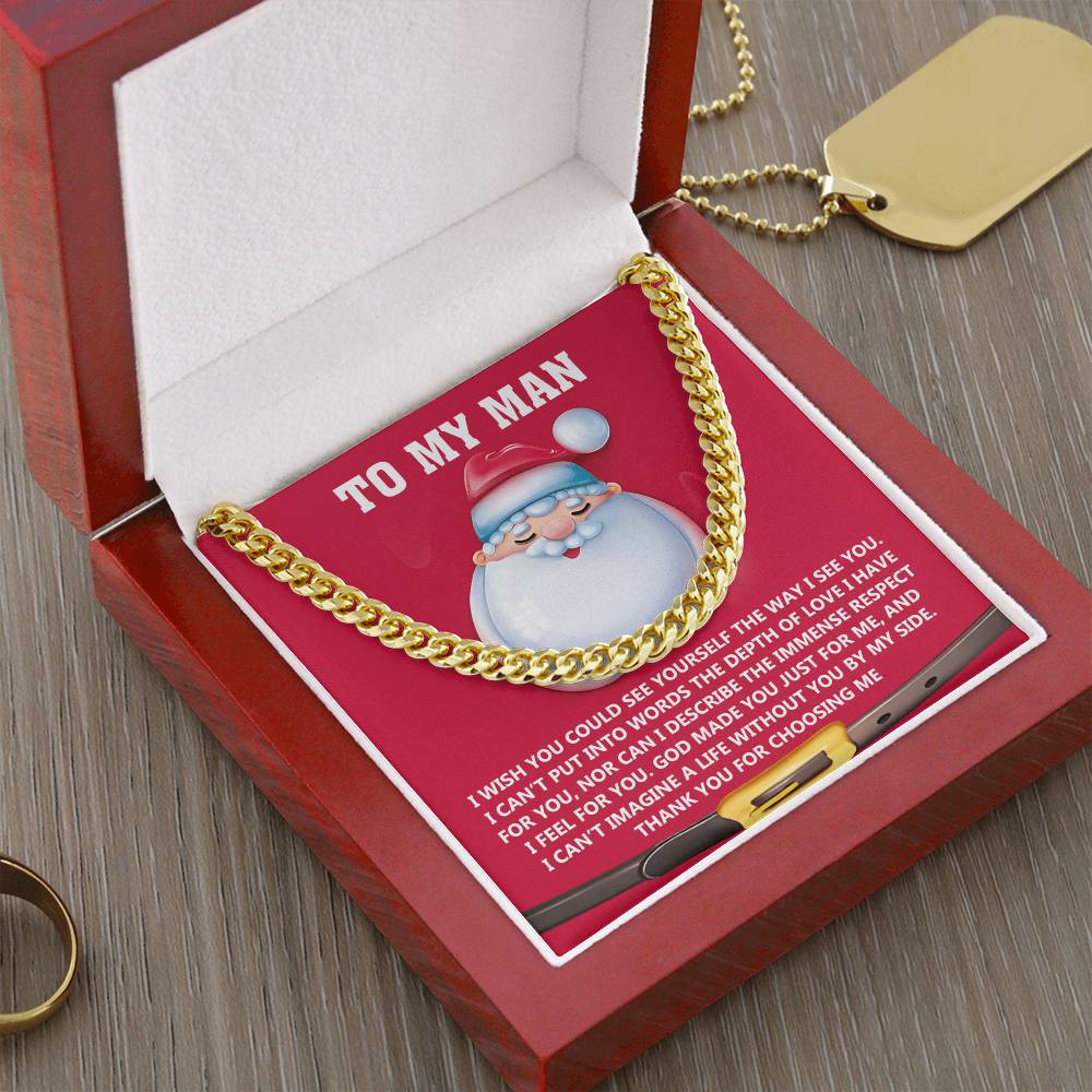 My Man-Just For Me- Cuban Chain