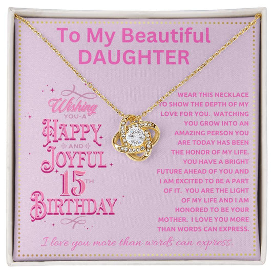 JGF Jewelry Gifts for Family Turning 15 Year Old Birthday Gifts To My Beautiful Daughter