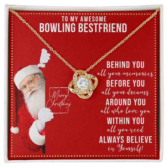 JGF Jewelry Gifts for Family Necklace Gift For Bowling Female Bestie BFF Friend