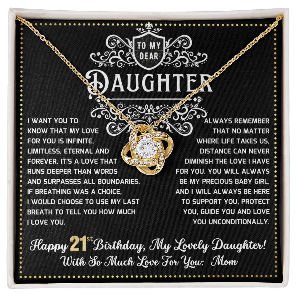 JGF Jewelry Gifts for Family 21 Year Old Daughter Birthday Card From Mom