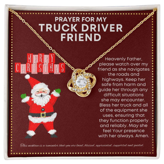 JGF Jewelry Gifts for Family Prayer For My Truck Driver Friend