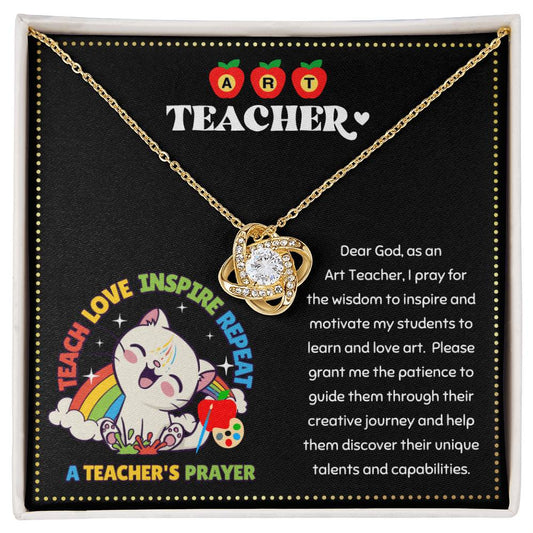 JGF Jewelry Gifts for Family Elementary Back To School Gift For Art Teacher Woman Necklace