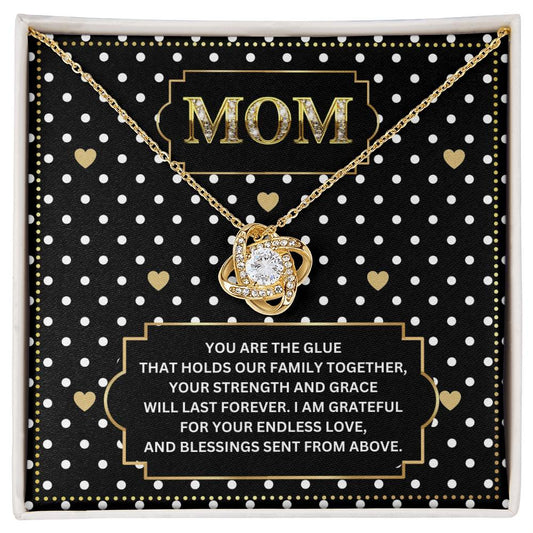 JGF Jewelry Gifts for Family I Love Mommy Necklace For Mothers Day Birthday Message Card