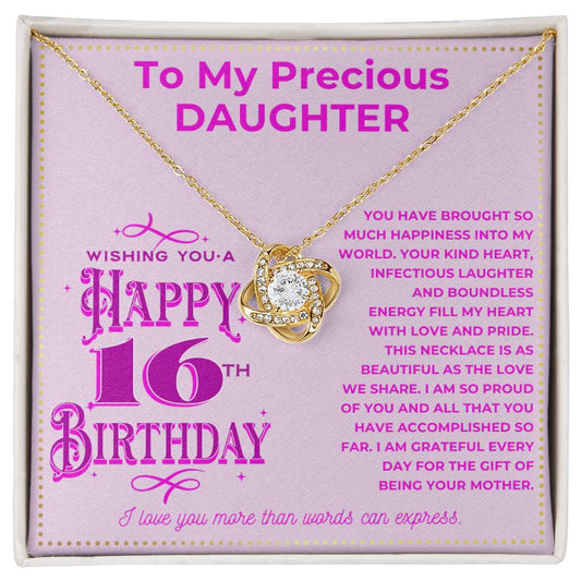 JGF Jewelry Gifts for Family Sweet 16 Birthday Card For Daughter