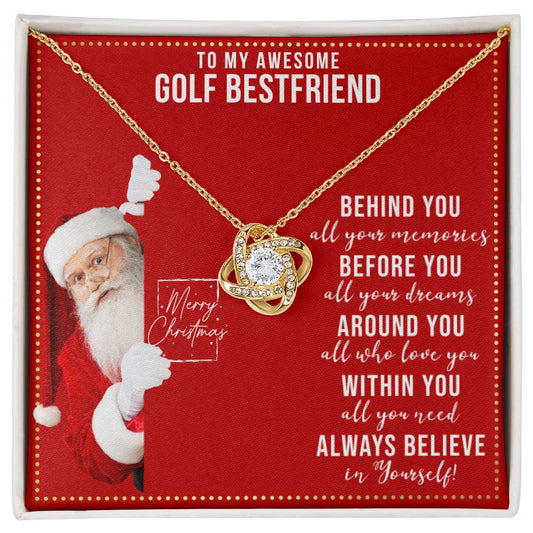 JGF Jewelry Gifts for Family Necklace Gift For Golf Female Bestie BFF Friend