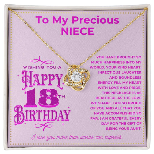 JGF Jewelry Gifts for Family Happy 18th Birthday Gifts For Niece Adult From Aunt