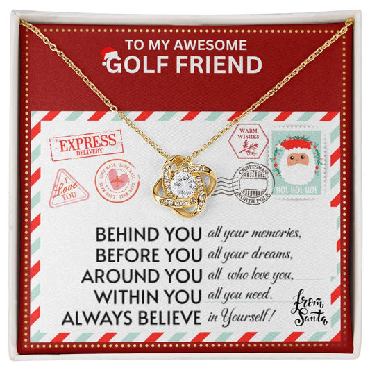 JGF Jewelry Gifts for Family Necklace Gift For Golf Adult Female Bestie BFF Friend