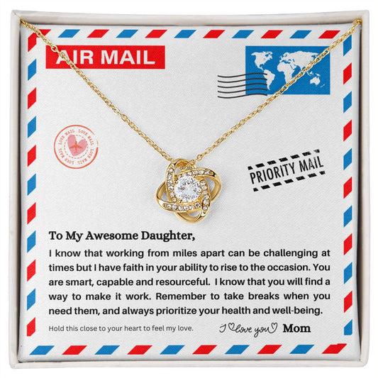 JGF Jewelry Gifts for Family | New Job Gift For Daughter | Sterling Silver Necklace For Women Send With Love