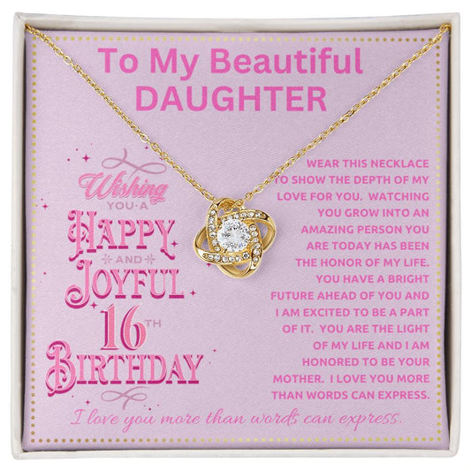 JGF Jewelry Gifts for Family To My Sweet 16 Daughter 16th Birthday