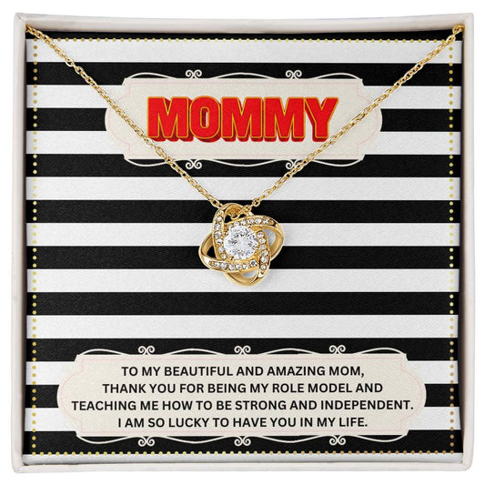 JGF Jewelry Gifts for Family I Love My Mommy Message Card Necklace