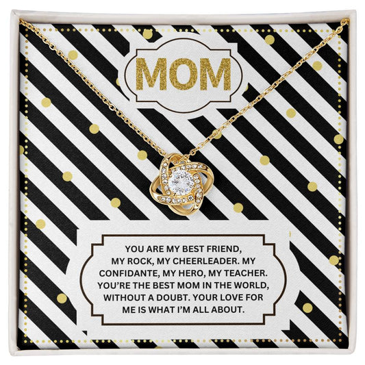 JGF Jewelry Gifts for Family I Love Mommy Love Knot Necklace For My Mom